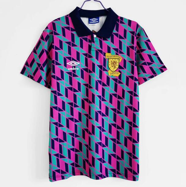 1990 Scotland Retro Away Kit Soccer Jersey